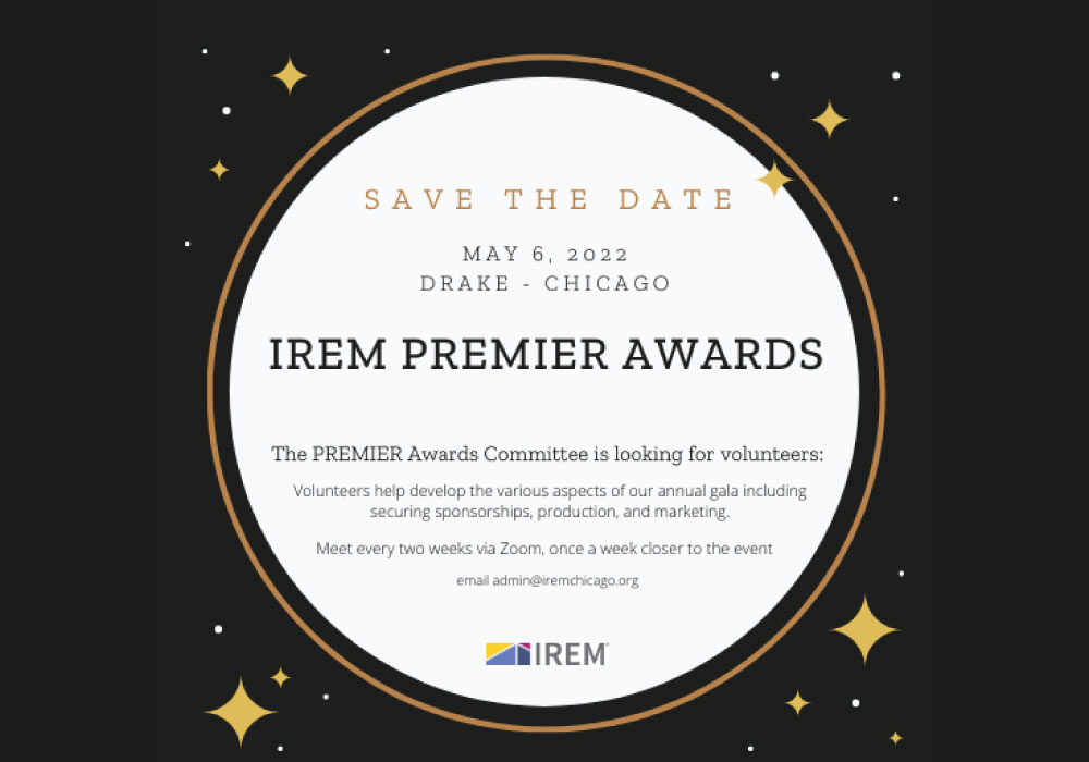 IREM Premier Awards Save the Date IREM Premier Awards Save the Date